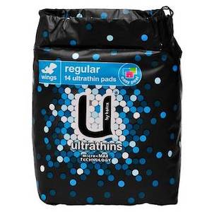 U BY KOTEX ULTRA THIN REGULAR 14 PACK