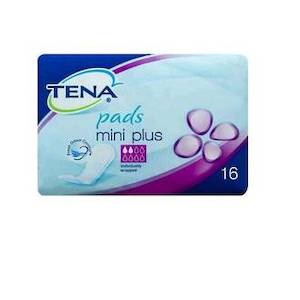 TENA LADY INCONTINENCE MINI PLUS 16 PACK