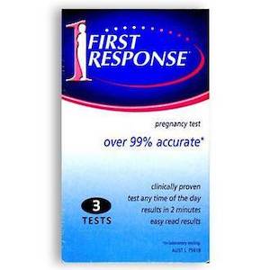 FIRST RESPONSE PREGNANCY TEST 3 TESTS