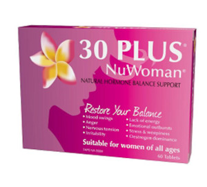 30 Plus: 30 PLUS NuWoman Natural Hormone Balance Support 60 tabs