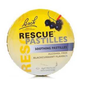 Bach Flower Remedies: BACH RESCUE REMEDY PASTILLES 50G - BLACKCURRANT