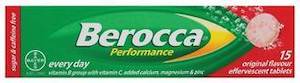 BEROCCA PERFORMANCE EFFERVESCENT ORIGINAL 15 TABS