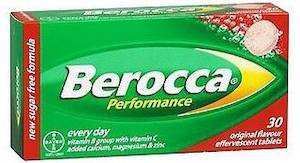 BEROCCA PERFORMANCE EFFERVESCENT ORANGE 30 TABLETS