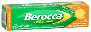 BEROCCA PERFORMANCE EFFERVESCENT ORANGE 15 TABLETS