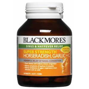 Blackmores Super Horseradish Garlic + C 50 Tabs