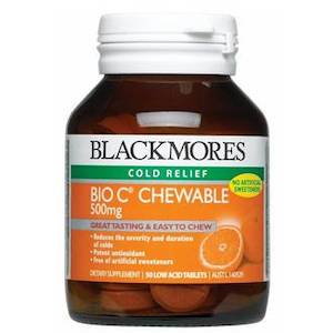 BLACKMORES BIO C CHEWABLE 500MG 50 TABLETS