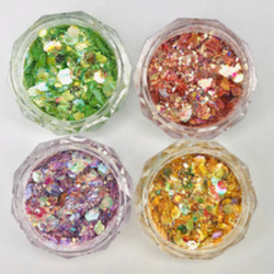 Toiletry wholesaling: Mixed Chunky Glitter - Set of 4