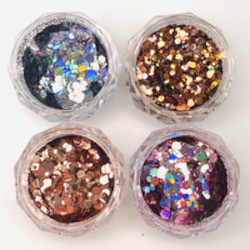 Mixed Chunky Glitter - Set of 4