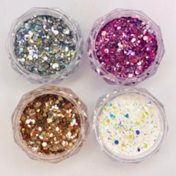 Mixed Chunky Glitter - Set of 4