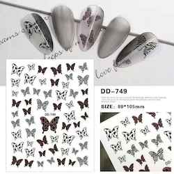 Toiletry wholesaling: Animal Print Butterfly Nail Art Stickers