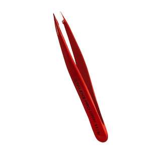 Staleks - Professional Eyebrow Tweezers Red EXPERT 11 TYPE 5r (pointed)