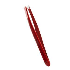 Staleks - Professional Eyebrow Tweezers Red EXPERT 11 TYPE 3r (wide beveled)