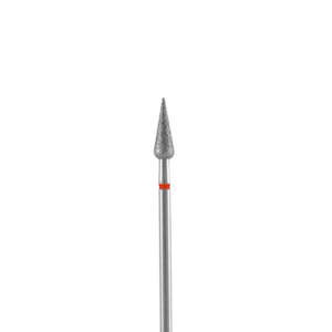 Staleks Professional - Diamond Red Pointed Pear Drill Bit - Expert 4mm/12mm