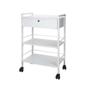 Trolley With One Drawer - White