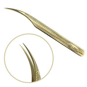 Toiletry wholesaling: EZ Lash Straight Long Curved Isolation Tweezers