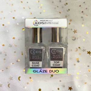 Toiletry wholesaling: EDS Glaze Duo - Glaze Lacquer Base + Top 18 ml. (.6 fl. oz. )