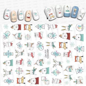 Toiletry wholesaling: Xmas Sticker Winter Animals