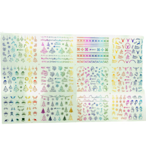 Xmas Sticker Mega Sheet – Metallic