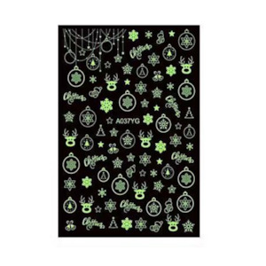 Toiletry wholesaling: Glow in The Dark Xmas Stickers