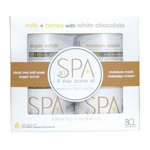 Toiletry wholesaling: BCL Milk + Honey with White Chocolate - Starter Kit 4pcs/pk