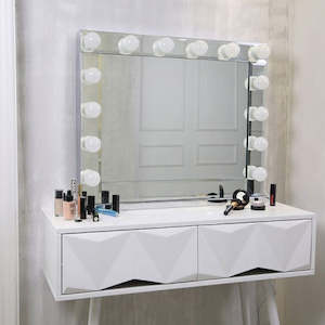 Large Hollywood Makeup Mirror with 14 LED Lights