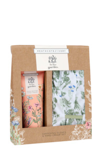 Heathcote Ivory: Heathcote & Ivory In The Garden Gloves & Hand Cream Set 100ml