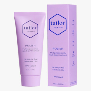 Tailor Skincare: Tailor Polish Salicylic Acid Exfoliating Scrub & Mask 60ml