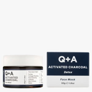 Q A Skincare: Q+A Activated Charcoal Face Mask 50g