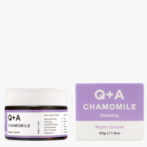 Q A Skincare: Q+A Chamomile Night Cream 50g