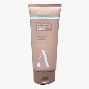 Azure Tan Nourish & Glow Gradual Tan Lotion Light Medium 200ml