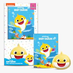 Baby Shark Fun Bath Tiles with Bath Fizzer 100g