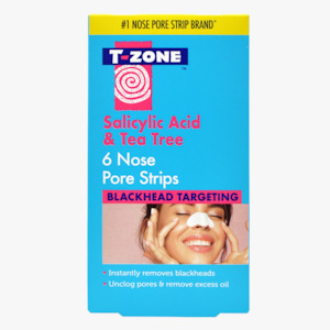 T-Zone Salicylic Acid & Tea Tree Nose Pore Strips 6 Pack