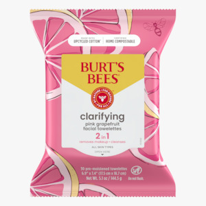 Burt's Bees Pink Grapefruit Facial Cleansing Towelettes