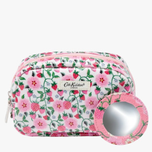 Cath Kidston Strawberry Make Up Bag with Mirror