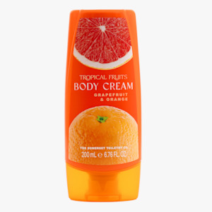 Tropical Fruits Orange & Grapefruit Body Cream 200ml