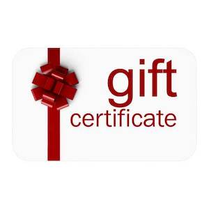 Voucher: Special Occasion Gift Certificate