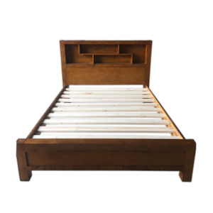 Wales Bed Frame with Bookcase