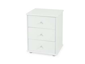 Bianca 3-Drawer Bedside Table