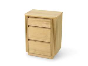 Bed: Carolina 3-Drawer Bedside Table