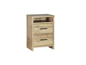 Bed: Nova 2 Drawer Tall Bedside