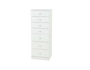 Kingston White 7 Drawer Slimboy