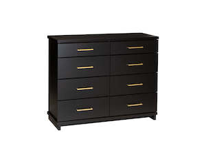 Bed: Fox 8 Drawer Lowboy