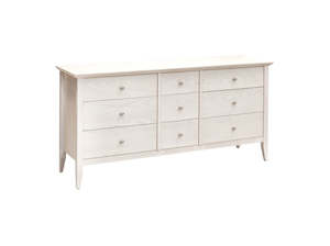 Bed: Ashton 9 Drawer Lowboy