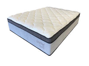 Bed: Bedstop Grey Cloud Plush Mattress