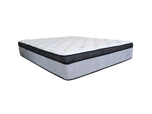 Bed: Bedstop Grey Cloud Medium Mattress