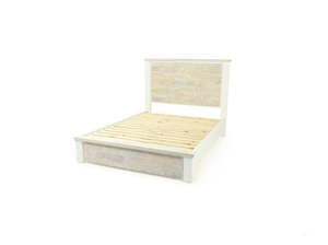 Bed: Shelly Bay Queen Slat Storage Frame