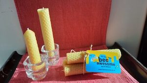 Rolled Beeswax Candles