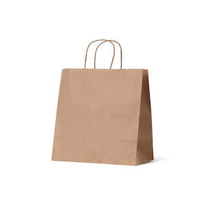 Kraft Paper Takeaway Carry Bags: Brown Kraft Paper - Takeaway Medium