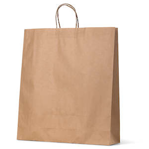 Brown Kraft Carry Bags: Brown Kraft Large