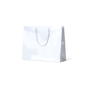 Gloss Laminated Paper Carry Bags: Laminated Gloss Madison - White